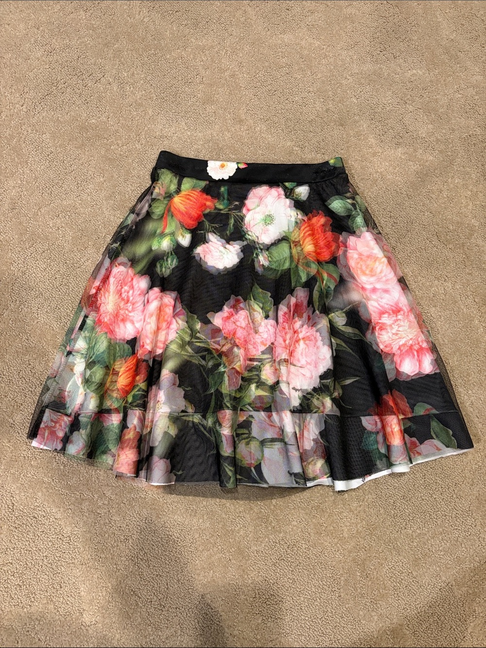 Floral A-Line Skirt